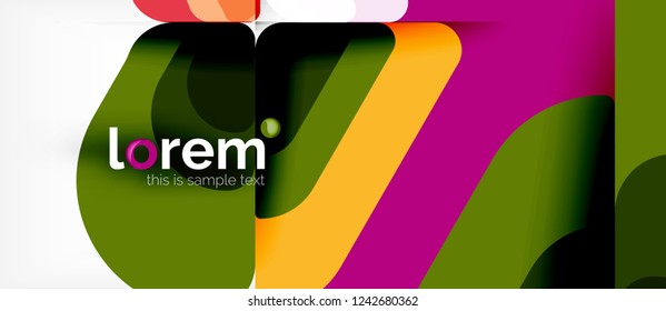 Geometric abstract background. Trendy abstract layout template for business or technology presentation or web brochure cover, wallpaper. Vector illustration