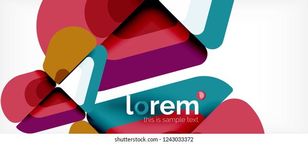 Geometric abstract background. Trendy abstract layout template for business or technology presentation or web brochure cover, wallpaper. Vector illustration