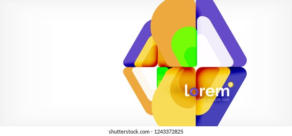 Geometric abstract background. Trendy abstract layout template for business or technology presentation or web brochure cover, wallpaper. Vector illustration