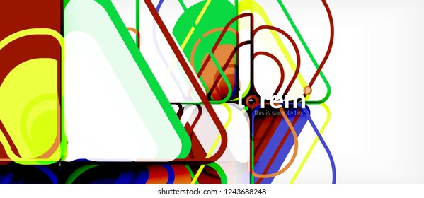 Geometric abstract background. Trendy abstract layout template for business or technology presentation or web brochure cover, wallpaper. Vector illustration