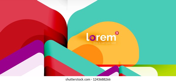 Fondo abstracto geométrico. Plantilla de diseño abstracto de moda para presentación de negocios o tecnología o portada de folletos web, fondo de pantalla. Ilustración del vector