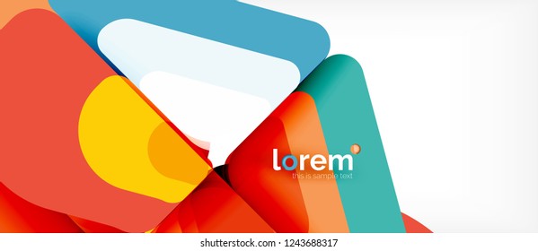 Geometric abstract background. Trendy abstract layout template for business or technology presentation or web brochure cover, wallpaper. Vector illustration