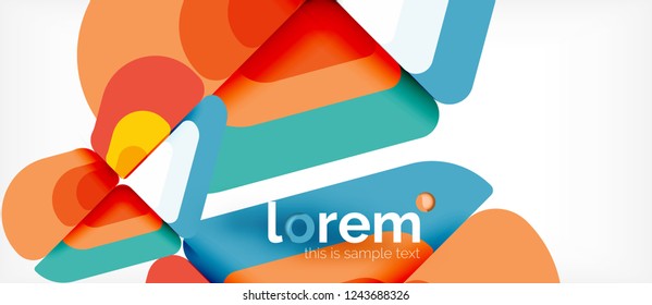 Geometric abstract background. Trendy abstract layout template for business or technology presentation or web brochure cover, wallpaper. Vector illustration