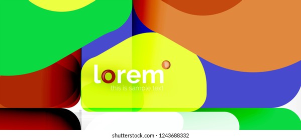 Geometrischer abstrakter Hintergrund. Trendy abstrakte Layout-Vorlage für Geschäfts- oder Technologiepräsentation oder Web-Broschüre Titelbild, Bildschirmhintergrund. Vektorgrafik