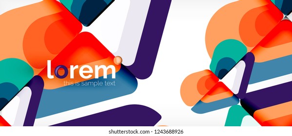 Geometric abstract background. Trendy abstract layout template for business or technology presentation or web brochure cover, wallpaper. Vector illustration