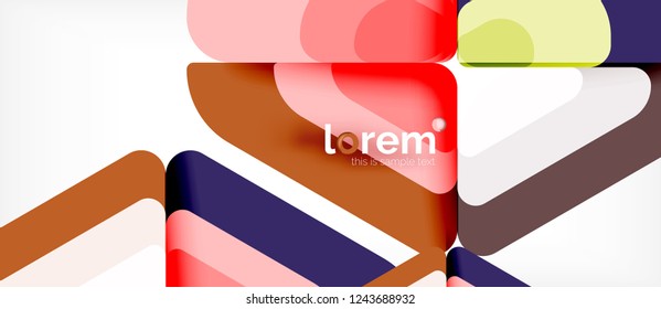 Geometric abstract background. Trendy abstract layout template for business or technology presentation or web brochure cover, wallpaper. Vector illustration