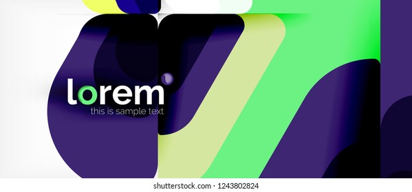 Geometric abstract background. Trendy abstract layout template for business or technology presentation or web brochure cover, wallpaper. Vector illustration
