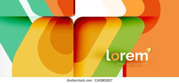 Fondo abstracto geométrico. Plantilla de diseño abstracto de moda para presentación de negocios o tecnología o portada de folletos web, fondo de pantalla. Ilustración del vector