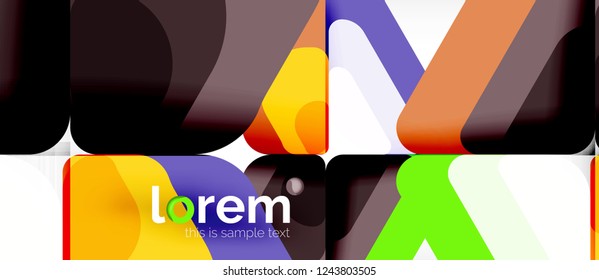 Geometric abstract background. Trendy abstract layout template for business or technology presentation or web brochure cover, wallpaper. Vector illustration