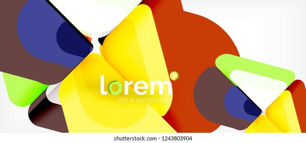 Geometric abstract background. Trendy abstract layout template for business or technology presentation or web brochure cover, wallpaper. Vector illustration