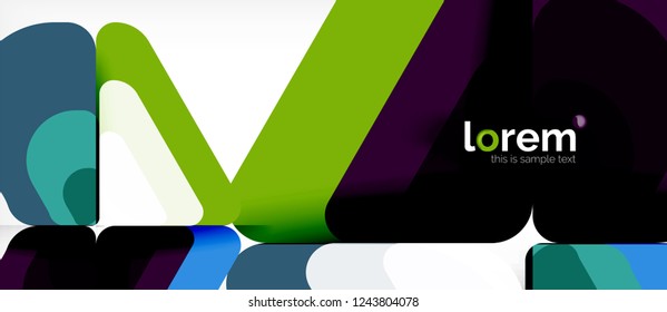 Geometric abstract background. Trendy abstract layout template for business or technology presentation or web brochure cover, wallpaper. Vector illustration