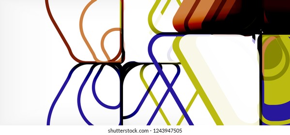 Fondo abstracto geométrico. Plantilla de diseño abstracto de moda para presentación de negocios o tecnología o portada de folletos web, fondo de pantalla. Ilustración del vector