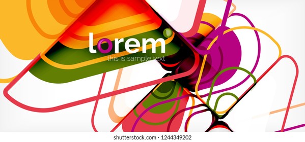 Geometric abstract background. Trendy abstract layout template for business or technology presentation or web brochure cover, wallpaper. Vector illustration