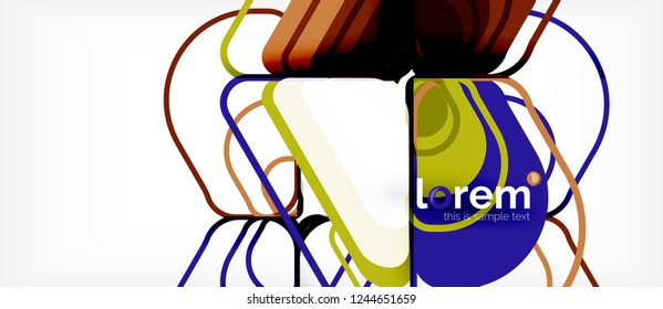 Geometric abstract background. Trendy abstract layout template for business or technology presentation or web brochure cover, wallpaper. Vector illustration