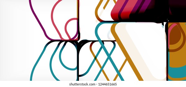 Geometric abstract background. Trendy abstract layout template for business or technology presentation or web brochure cover, wallpaper. Vector illustration