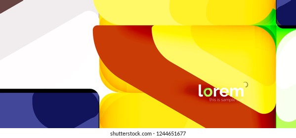 Fundo geométrico abstrato. Modelo de layout abstrato moderno para apresentação de negócios ou tecnologia ou capa de brochura da web, papel de parede. Ilustração vetorial