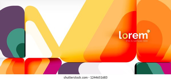 Geometric abstract background. Trendy abstract layout template for business or technology presentation or web brochure cover, wallpaper. Vector illustration