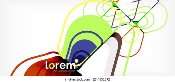 Geometric abstract background. Trendy abstract layout template for business or technology presentation or web brochure cover, wallpaper. Vector illustration