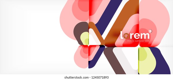 Geometric abstract background. Trendy abstract layout template for business or technology presentation or web brochure cover, wallpaper. Vector illustration