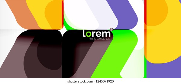 Fondo abstracto geométrico. Plantilla de diseño abstracto de moda para presentación de negocios o tecnología o portada de folletos web, fondo de pantalla. Ilustración del vector