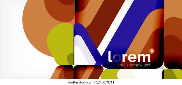 Geometric abstract background. Trendy abstract layout template for business or technology presentation or web brochure cover, wallpaper. Vector illustration