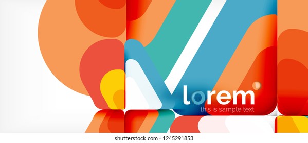 Geometric abstract background. Trendy abstract layout template for business or technology presentation or web brochure cover, wallpaper. Vector illustration