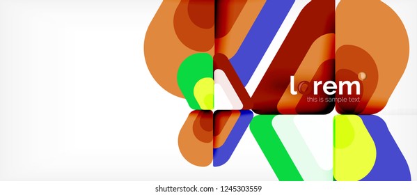 Geometric abstract background. Trendy abstract layout template for business or technology presentation or web brochure cover, wallpaper. Vector illustration