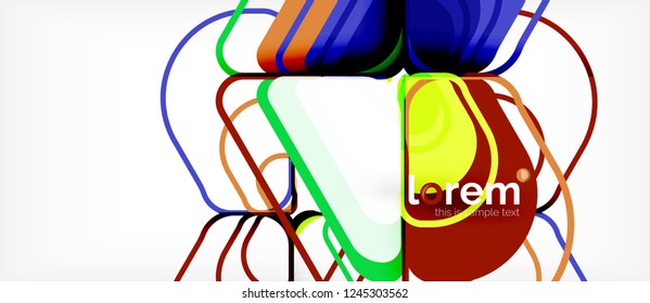 Geometric abstract background. Trendy abstract layout template for business or technology presentation or web brochure cover, wallpaper. Vector illustration