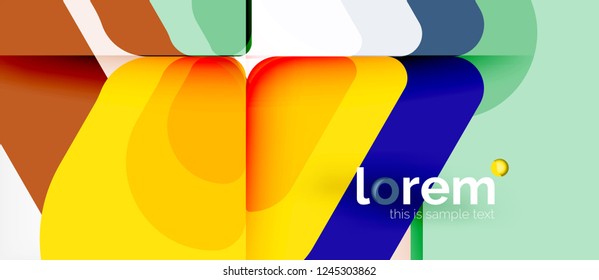 Fondo abstracto geométrico. Plantilla de diseño abstracto de moda para presentación de negocios o tecnología o portada de folletos web, fondo de pantalla. Ilustración del vector