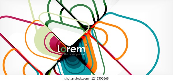 Geometric abstract background. Trendy abstract layout template for business or technology presentation or web brochure cover, wallpaper. Vector illustration