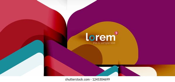 Geometric abstract background. Trendy abstract layout template for business or technology presentation or web brochure cover, wallpaper. Vector illustration