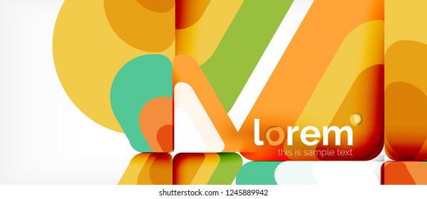Geometric abstract background. Trendy abstract layout template for business or technology presentation or web brochure cover, wallpaper. Vector illustration