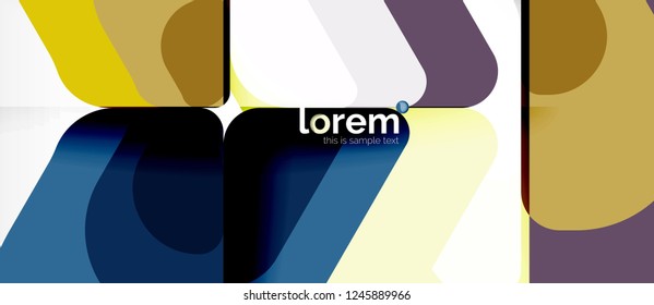 Geometric abstract background. Trendy abstract layout template for business or technology presentation or web brochure cover, wallpaper. Vector illustration
