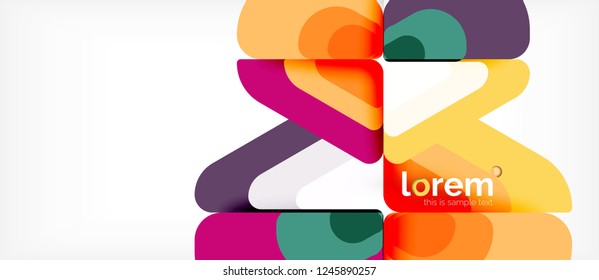Geometric abstract background. Trendy abstract layout template for business or technology presentation or web brochure cover, wallpaper. Vector illustration