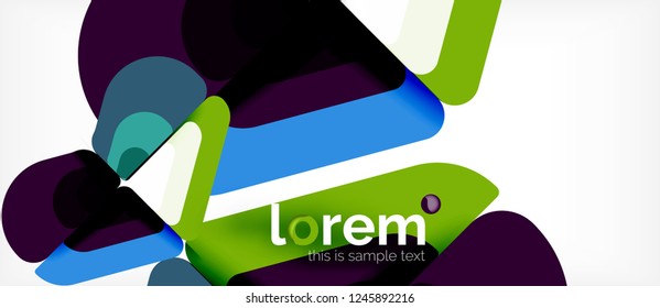 Geometric abstract background. Trendy abstract layout template for business or technology presentation or web brochure cover, wallpaper. Vector illustration