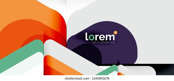 Geometric abstract background. Trendy abstract layout template for business or technology presentation or web brochure cover, wallpaper. Vector illustration