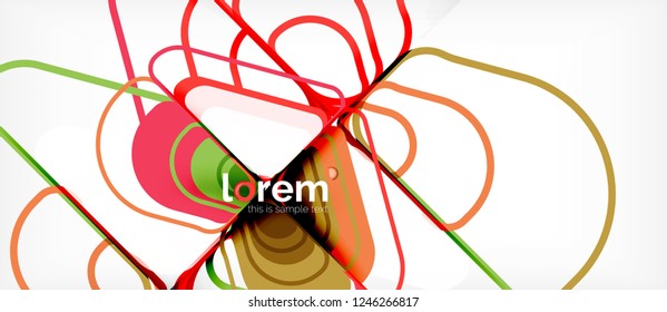 Geometrischer abstrakter Hintergrund. Trendy abstrakte Layout-Vorlage für Geschäfts- oder Technologiepräsentation oder Web-Broschüre Titelbild, Bildschirmhintergrund. Vektorgrafik