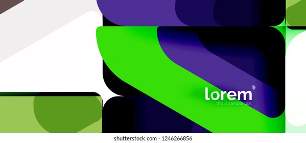 Fondo abstracto geométrico. Plantilla de diseño abstracto de moda para presentación de negocios o tecnología o portada de folletos web, fondo de pantalla. Ilustración del vector