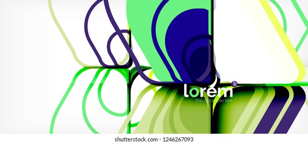 Geometric abstract background. Trendy abstract layout template for business or technology presentation or web brochure cover, wallpaper. Vector illustration