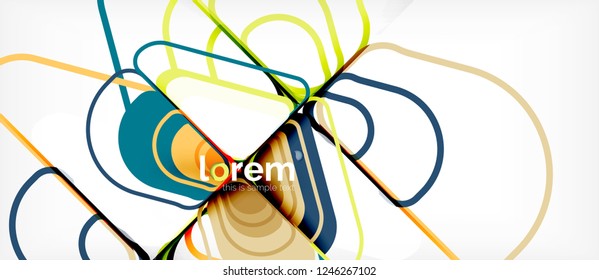 Geometric abstract background. Trendy abstract layout template for business or technology presentation or web brochure cover, wallpaper. Vector illustration