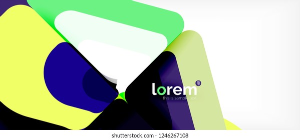 Geometric abstract background. Trendy abstract layout template for business or technology presentation or web brochure cover, wallpaper. Vector illustration