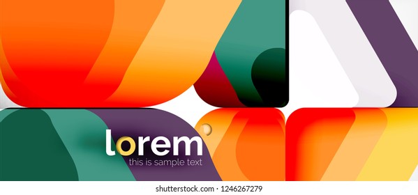 Geometric abstract background. Trendy abstract layout template for business or technology presentation or web brochure cover, wallpaper. Vector illustration