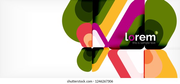 Geometric abstract background. Trendy abstract layout template for business or technology presentation or web brochure cover, wallpaper. Vector illustration