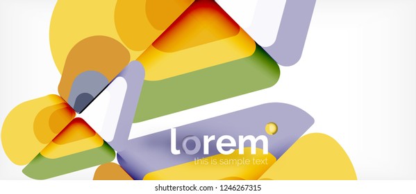 Geometric abstract background. Trendy abstract layout template for business or technology presentation or web brochure cover, wallpaper. Vector illustration