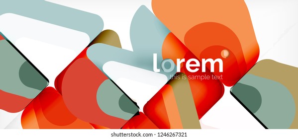 Geometric abstract background. Trendy abstract layout template for business or technology presentation or web brochure cover, wallpaper. Vector illustration