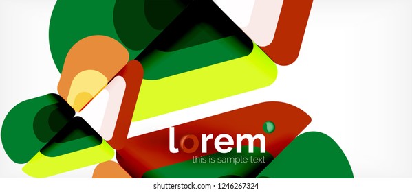 Geometric abstract background. Trendy abstract layout template for business or technology presentation or web brochure cover, wallpaper. Vector illustration