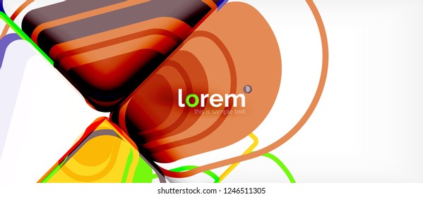 Geometric abstract background. Trendy abstract layout template for business or technology presentation or web brochure cover, wallpaper. Vector illustration