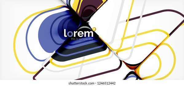 Geometric abstract background. Trendy abstract layout template for business or technology presentation or web brochure cover, wallpaper. Vector illustration