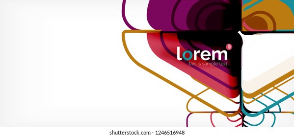 Geometric abstract background. Trendy abstract layout template for business or technology presentation or web brochure cover, wallpaper. Vector illustration