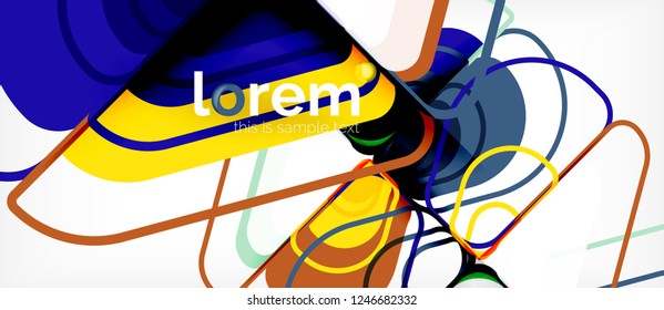Geometric abstract background. Trendy abstract layout template for business or technology presentation or web brochure cover, wallpaper. Vector illustration